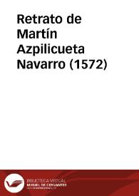 Retrato de Martín Azpilicueta Navarro (1572)