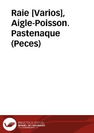 Raie [Varios], Aigle-Poisson. Pastenaque (Peces)