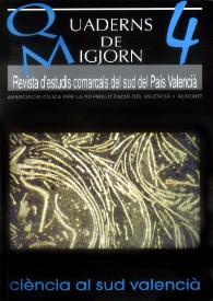 Quaderns de Migjorn : revista d'estudis comarcals del sud del País Valencià. Núm. 4, 1998-2002