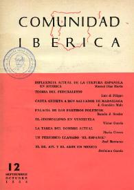 Comunidad ibérica : publicación bimestral. Año II, núm. 12, septiembre-octubre 1964