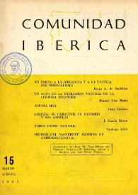 Comunidad ibérica : publicación bimestral. Año III, núm. 15, marzo-abril 1965