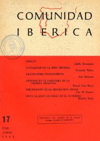 Comunidad ibérica : publicación bimestral. Año III, núm. 17, julio-agosto 1965
