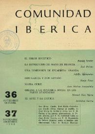 Comunidad ibérica : publicación bimestral. Año VI, núm. 36-37, septiembre-diciembre 1968