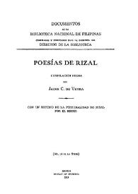 Poesías de Rizal