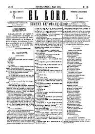 El Loro : periódico ilustrado joco-serio. Núm. 10, 31 de enero de 1880
