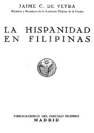 La hispanidad en Filipinas
