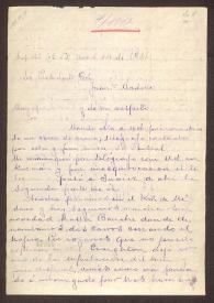 [Carta de Manuel R. Sendero a Juan Francisco Madero. Sapello (México), 14 de abril de 1911]