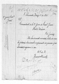 [Nota de Ricardo D. Carreto al comandante de la Segunda Zona de la Cendarmería Fiscal. V[illa] Ahumada (Chihuahua), 6 de marzo de 1911]