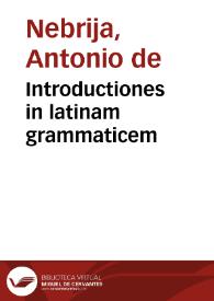 Introductiones in latinam grammaticem