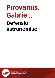 Defensio astronomiae