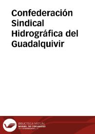 Confederación Sindical Hidrográfica del Guadalquivir