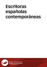 Escritoras españolas contemporáneas