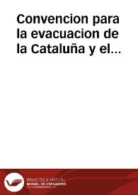 Convencion para la evacuacion de la Cataluña y el armisticio de Italia