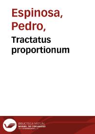 Tractatus proportionum