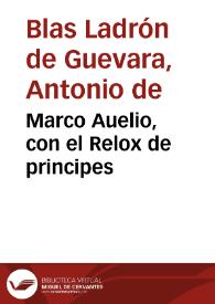 Marco Auelio, con el Relox de principes