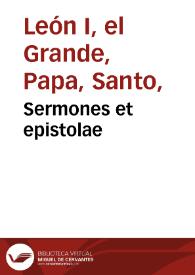 Sermones et epistolae