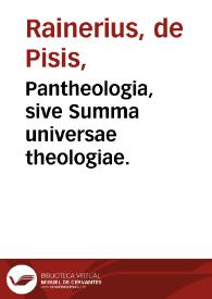 Pantheologia, sive Summa universae theologiae.