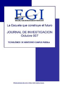 Journal de Investigación de la Escuela de Graduados e Innovación. Octubre 2007