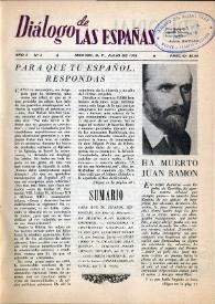 Diálogo de Las Españas. Año 2, núm. 2, julio de 1958
