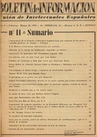 Boletín de información : Unión de intelectuales españoles. Año V, núm. 11, febrero-marzo de 1960