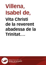 Vita Christi de la reverent abadessa de la Trinitat. Capítols CCLXXV-CCXCI