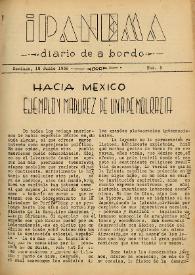Ipanema : diario de a bordo. Núm. 5, 18 de junio de 1939
