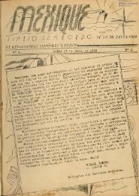 Mexique : diario de a bordo de la 3ª expedición de republicanos españoles a México. Núm. 1, lunes 17 de julio de 1939