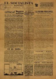 El Socialista Español : órgano central del P.S.O.E. Año I, núm. 1, 25 de julio de 1946