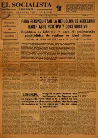 El Socialista Español : órgano central del P.S.O.E. Año I, núm. 3, 31 de agosto de 1946