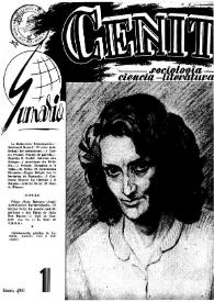 Cenit : Revista de Sociología, Ciencia y Literatura. Año I, núm. 1, enero 1951