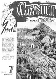 Cenit : Revista de Sociología, Ciencia y Literatura. Año I, núm. 7, julio 1951
