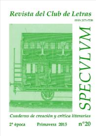 Speculum. Revista del Club de Letras. Segunda época, núm. 20, primavera 2015