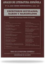 Anales de Literatura Española. Núm. 20, 2008