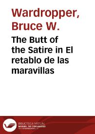 The Butt of the Satire in El retablo de las maravillas