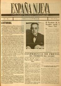 España nueva : Semanario Republicano Independiente. Año I, núm. 6, 29 de diciembre de 1945