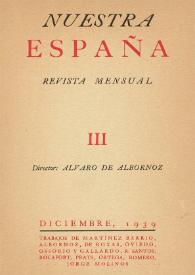 Nuestra España : Revista Mensual. Núm. 3, diciembre de 1939