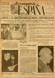 Reconquista de España : Periódico Semanal. Órgano de la Unión Nacional Española en México. Año I, núm. 6, 30 de junio de 1945