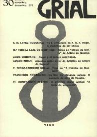 Grial : revista galega de cultura. Núm. 30, 1970