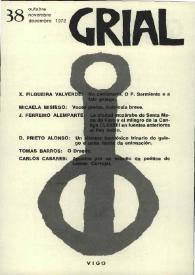 Grial : revista galega de cultura. Núm. 38, 1972