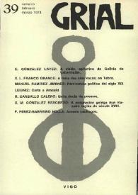 Grial : revista galega de cultura. Núm. 39, 1973