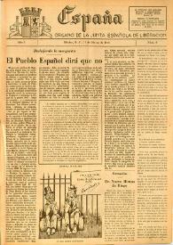 España : Órgano de la Junta Española de Liberación. Año I, núm. 9, 25 de marzo de 1944