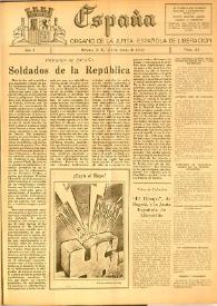 España : Órgano de la Junta Española de Liberación. Año I, núm. 21, 24 de junio de 1944