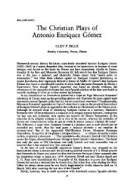 The Christian Plays of Antonio Enríquez Gómez