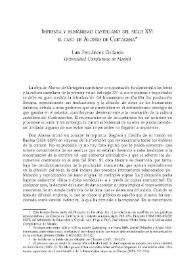 Imprenta y humanismo castellano del siglo XV: el caso de Alonso de Cartagena