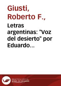 Letras argentinas: 