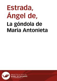 La góndola de María Antonieta