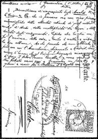 Tarjeta postal de Arturo a Rafael Altamira. Gmunden (Austria), 22 de junio de 1908