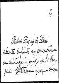 Tarjeta postal de Roberto Dupuy de Lõme a Rafael Altamira