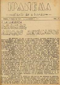 Ipanema : diario de a bordo. Núm. 26, 8 de julio de 1939