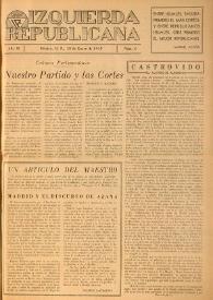 Izquierda Republicana. Año II, núm. 6, 15 de enero de 1945
